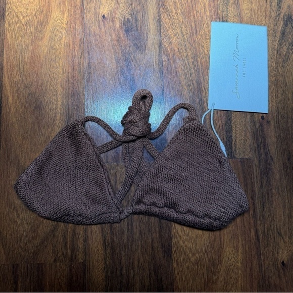 Savannah Morrow the Label Bronze Triangle Knit Top - Picture 2 of 2